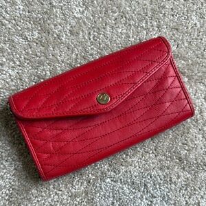 Bebe Red Quilted Women's Wallet